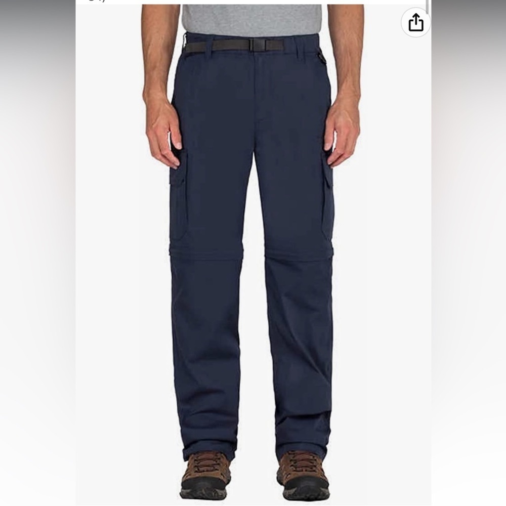 BC Clothing Men's Convertible Stretch Pant navy Size XL x 30